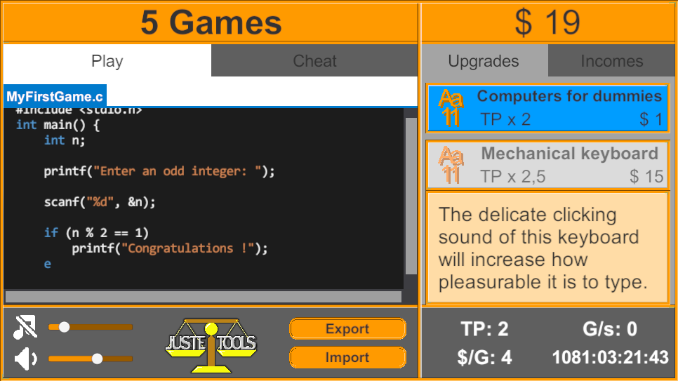 Demo game screenshot