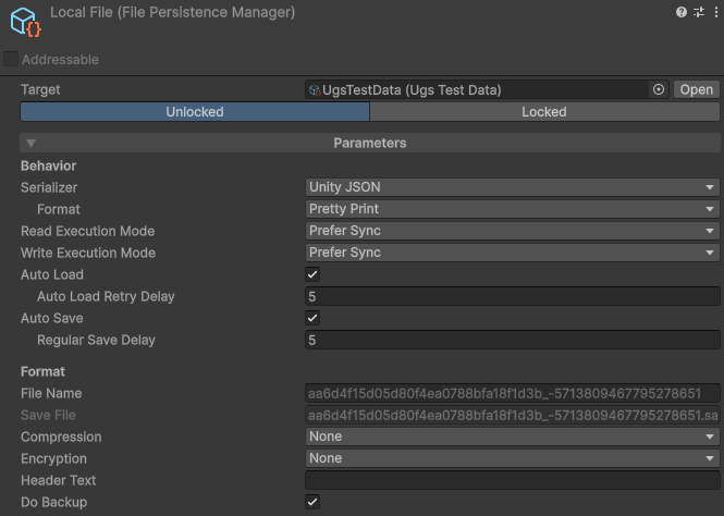 Local File manager inspector