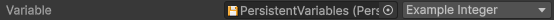 Assigning a variable to a field