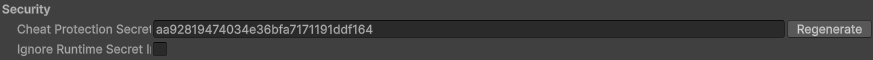 Security project settings