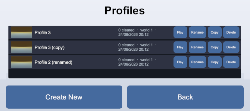 Save select screen example